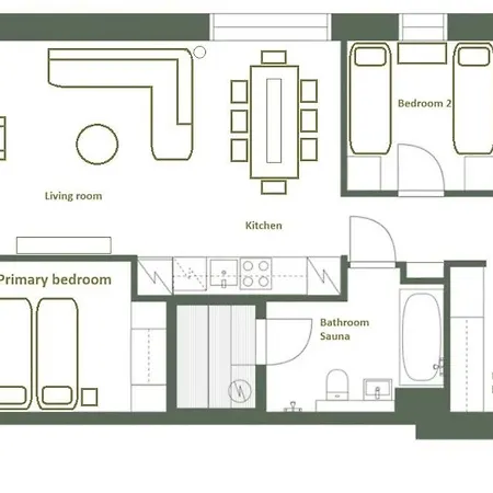 Tunturinlaita A4, Ski-in Ski-out 3xbedroom ليفي