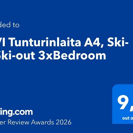 Tunturinlaita A4, Ski-in Ski-out 3xbedroom * Levi