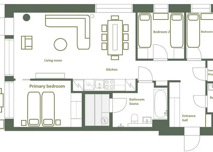 Tunturinlaita A4, Ski-in Ski-out 3xbedroom Levi