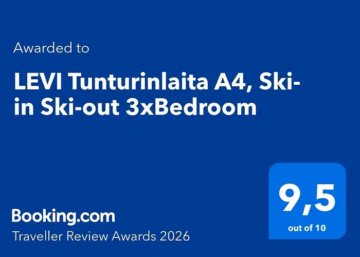 Tunturinlaita A4, Ski-in Ski-out 3xbedroom * Levi